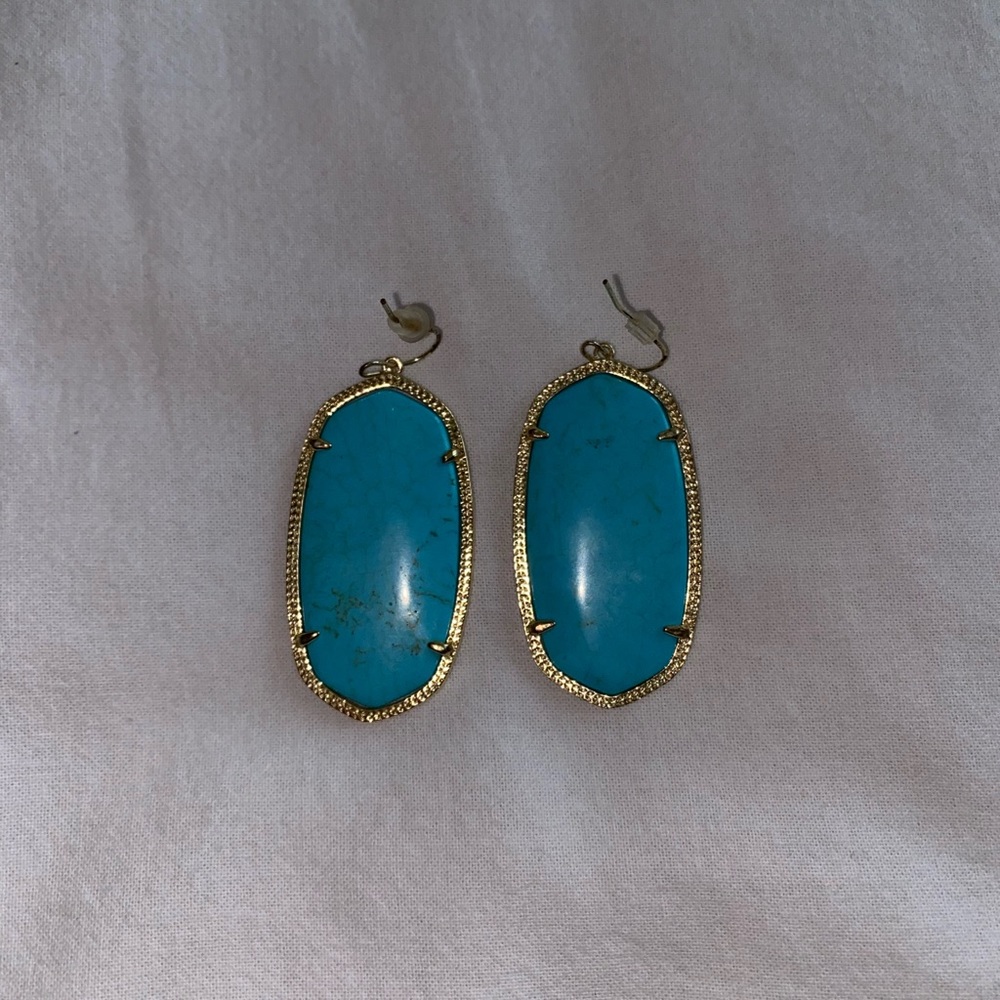 Turquoise Kendra Scott earrings